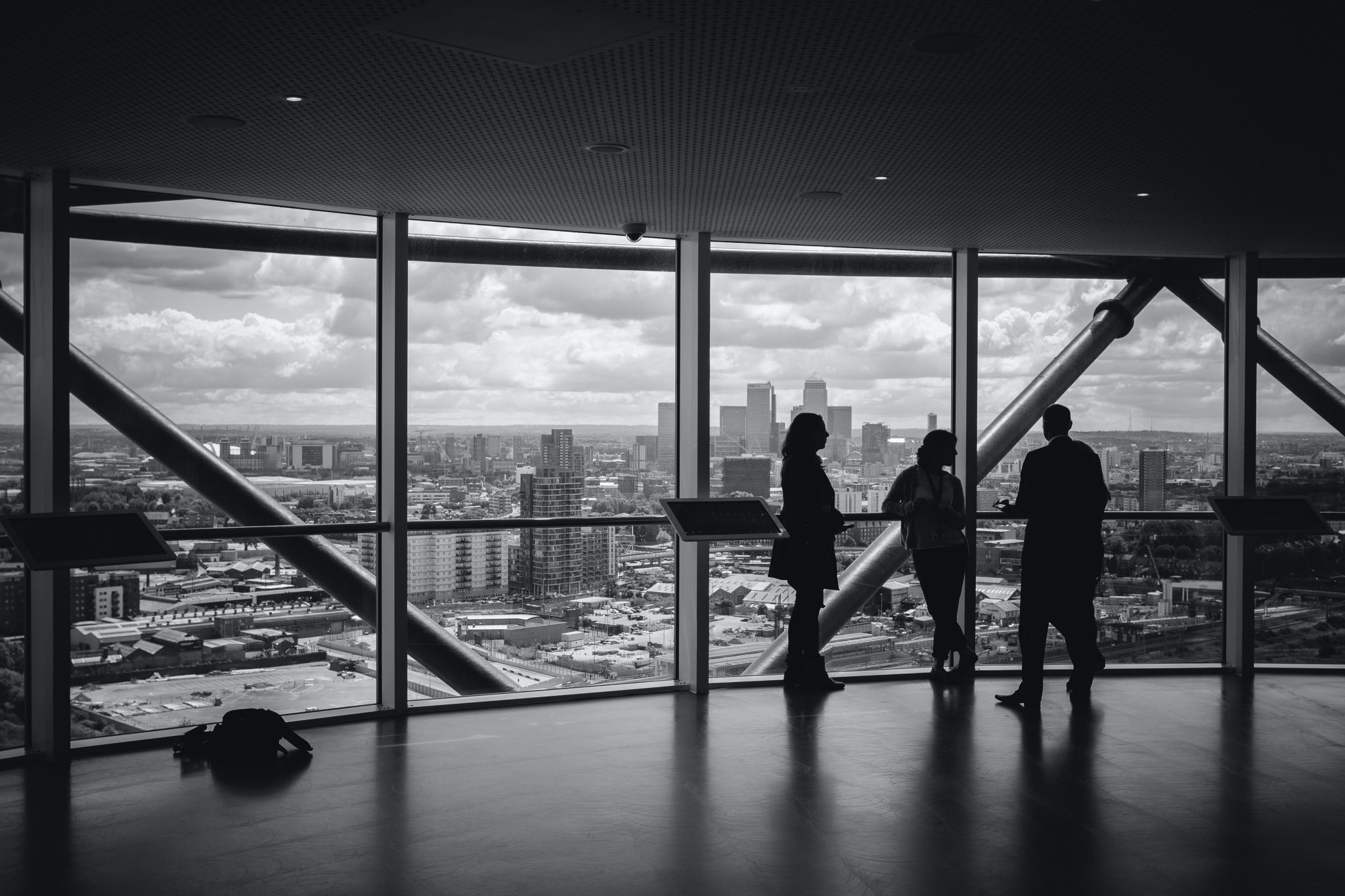 People in skyscraper, Global Strategic Management banner image