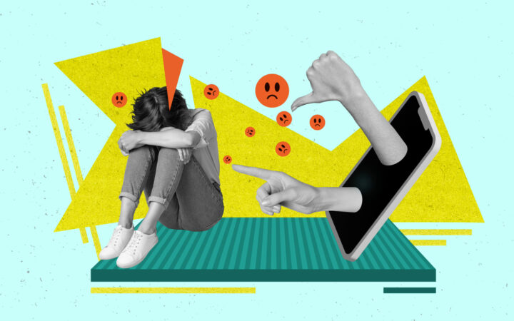 Illustration on Cyberbullying.
