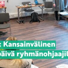 Konsultaatiopäivän osallistujia.