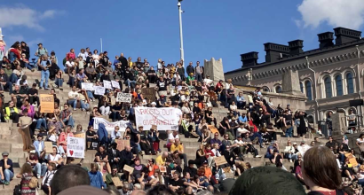Antiracist protest in Helsinki, 3 September 2023