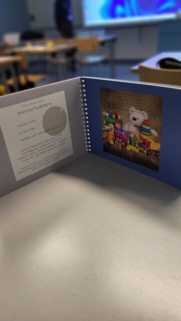 kirjamuotoinen pelastussuunnitelma lapsille