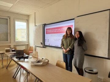 Pauliina Peltonen (on the left) and Loulou Kosmala (on the right).