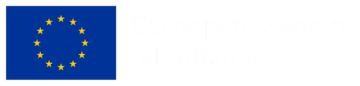 Euroopan uninoin logo sininen lippu valoinen teksti