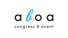 Logo of Aboa Congress & Event services. Links to their website.