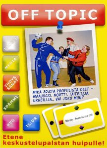 Off Topic – verkkokeskustelusta tuli korttipeli