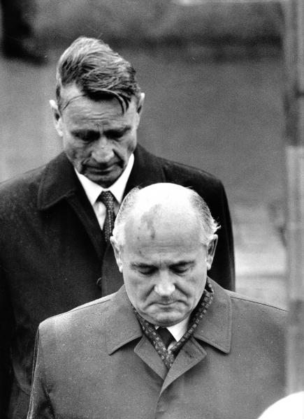 Presidentti Mauno Koivisto ja Neuvostoliiton kommunistisen puolueen pääsihteeri Mihail Gorbatšov lokakuussa 1989