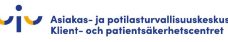 Asiakas- ja potilasturvallisuuskeskus logo
