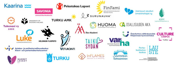 Sote-akatemian koulutuksen yhteistyökumppaneiden logot 5.12.2025