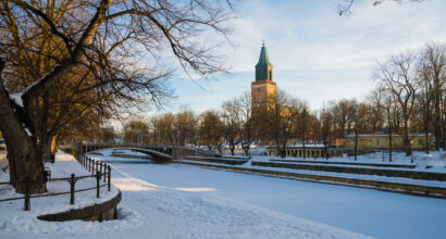 View of Turku in winter