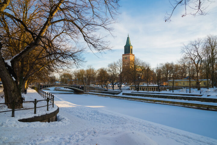 View of Turku in winter