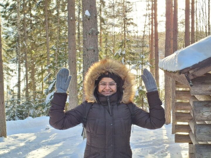 Enjoying my first Finnish winter in Jyväskylä—at my first PhD conference