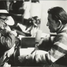 Ph: Peter F. Weil, “Richard McPhearson and Ben Bearskin chat between songs during the McNickle Center’s founding event in 1971,” Photo Courtesy of the Newberry Library