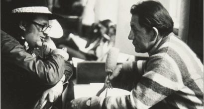 Ph: Peter F. Weil, “Richard McPhearson and Ben Bearskin chat between songs during the McNickle Center’s founding event in 1971,” Photo Courtesy of the Newberry Library